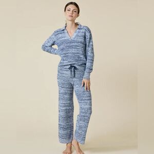 Softies heather marshmallow Johnny collar lounge set heather midnight new 2x/3x